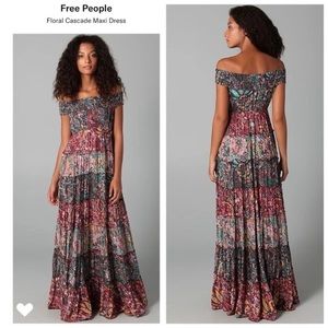Free People Floral Cascade Maxi Dress